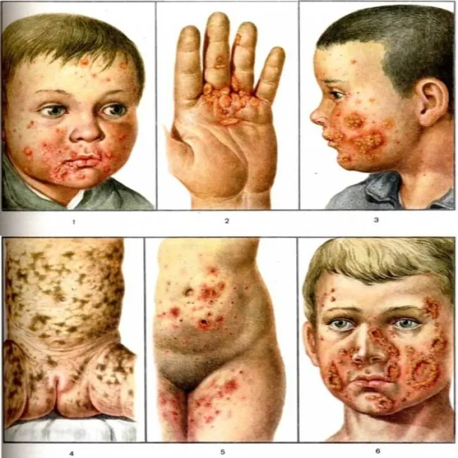 Wygląd liszajec na skórze