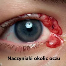 Naczyniaki okolic oczu