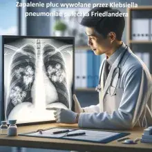 Zapalenie płuc wywołane przez Klebsiella pneumoniae pałeczka Friedlandera