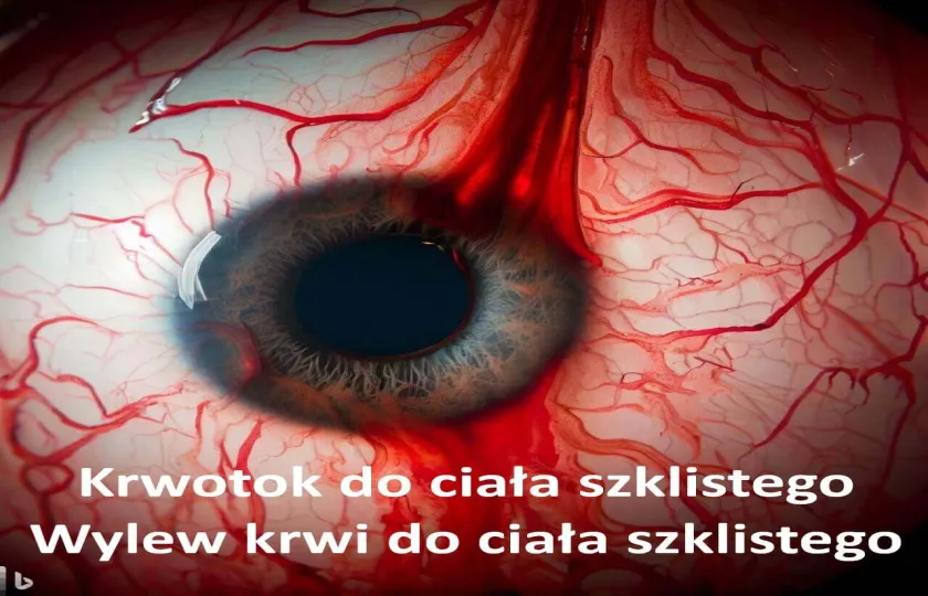 Krwotok do ciała szklistego, wylew krwi do ciała szklistego, hemophthalmos 