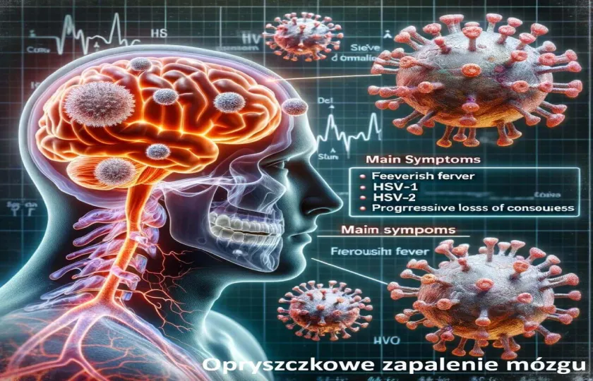 Opryszczkowe zapalenie mózgu, zapalenie mózgu spowodowane wirusem opryszczki pospolitej
