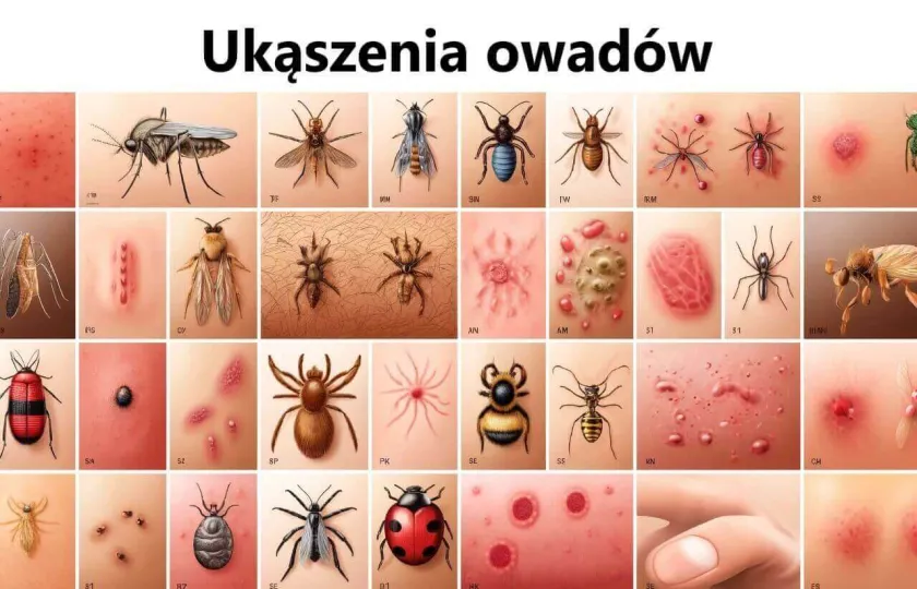 Ukąszenia owadów zdjęcia
