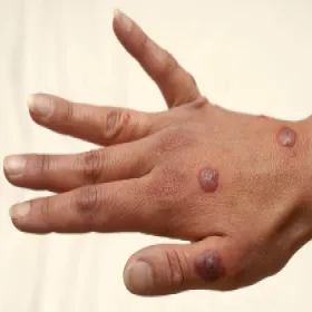 Zmiany grudkowe skóry zespół Sweeta 